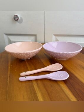 10 Strawberry Street set of 2 dip bowls & spreaders